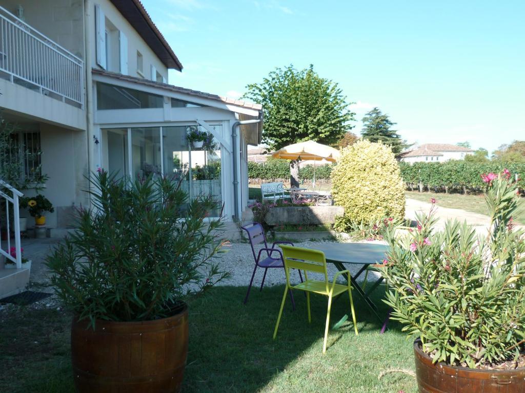 Les Raisins Du Bonheur Bed & Breakfast Puisseguin Exterior foto